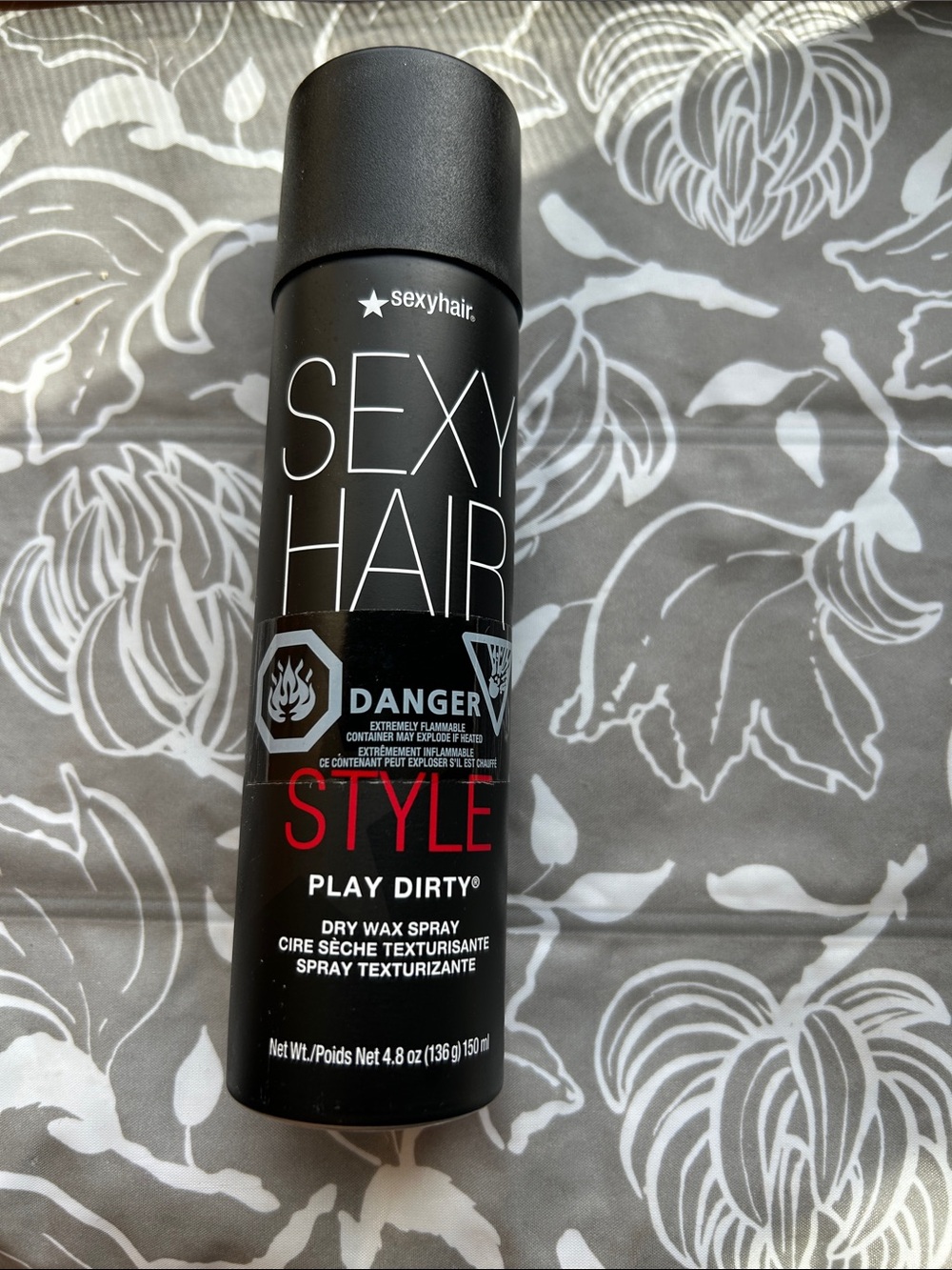SexyHair Style Play Dirty Dry Wax Spray - Black